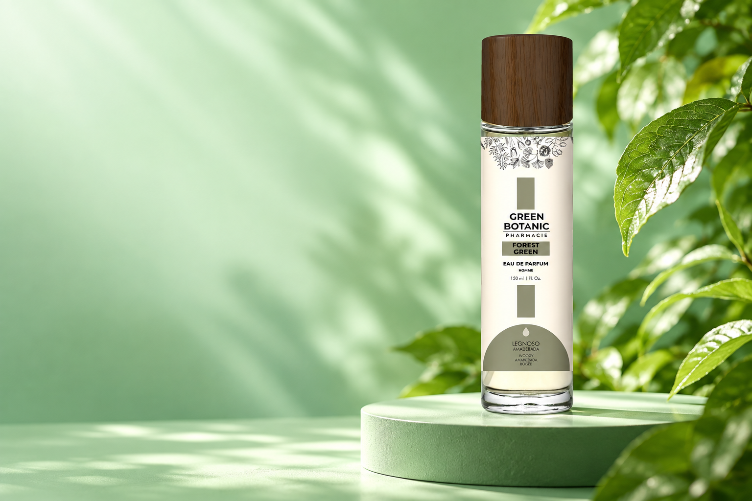 Flacon de parfum Green Botanic, visuel de la marque